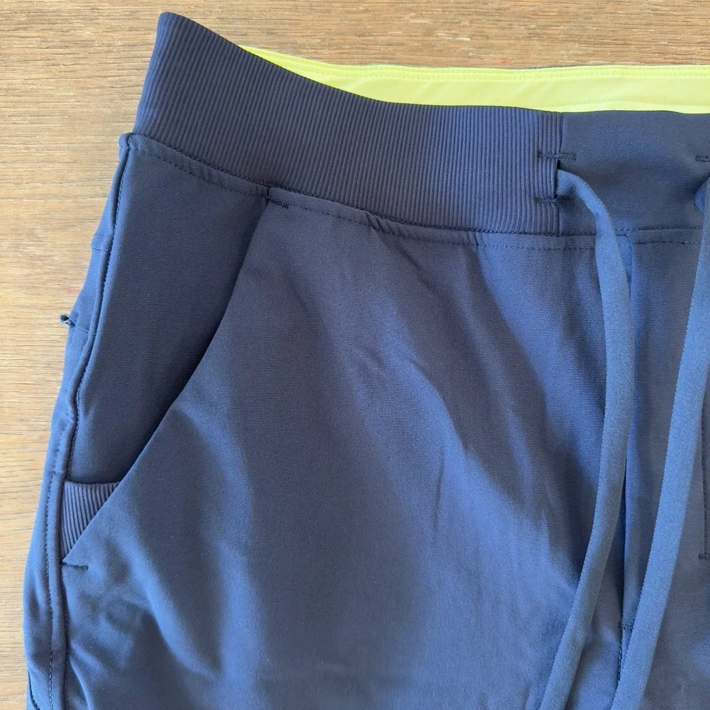 NEW Birddogs Performance Flex Joggers-Built in Shorts‎ Liner-Navy-Size XL Short